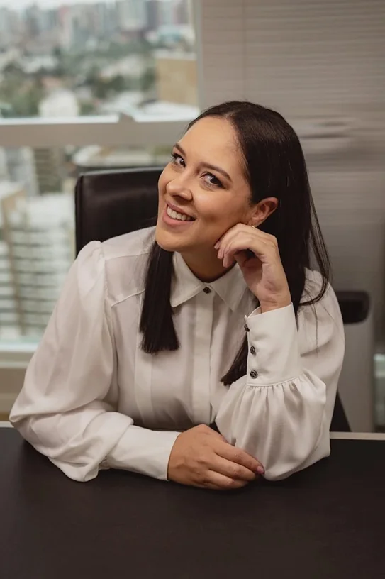 Nutricionista Anelise Borosch em consultório